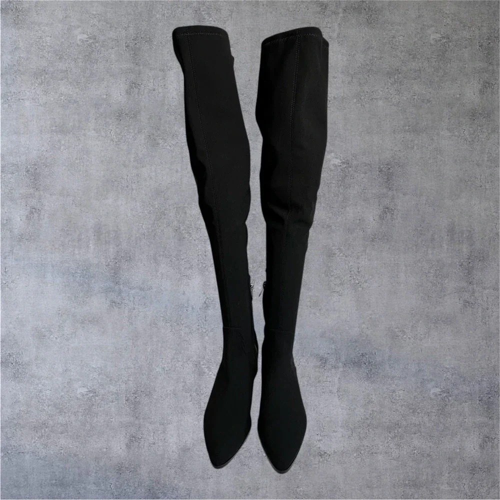 Donald J Pliner Dayle Over The Knee Boots Womens 9.5M Black Stretch